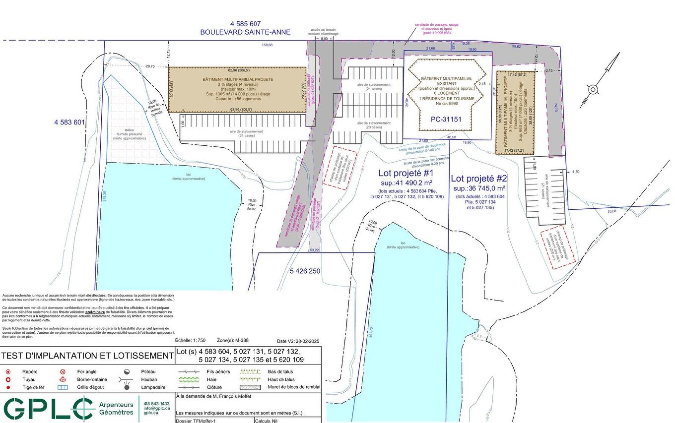 Plan (croquis) - Boul. Ste-Anne, Château-Richer, QC