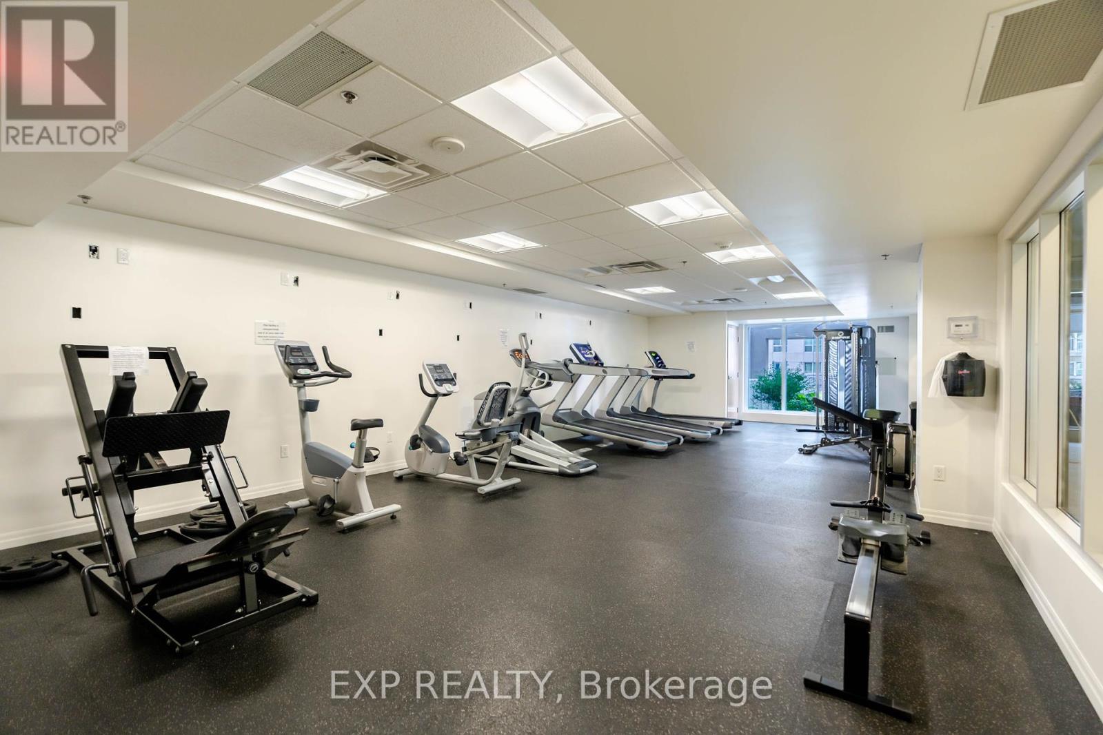 2308 - 242 Rideau Street, Ottawa, ON - Indoor Photo Showing Gym Room