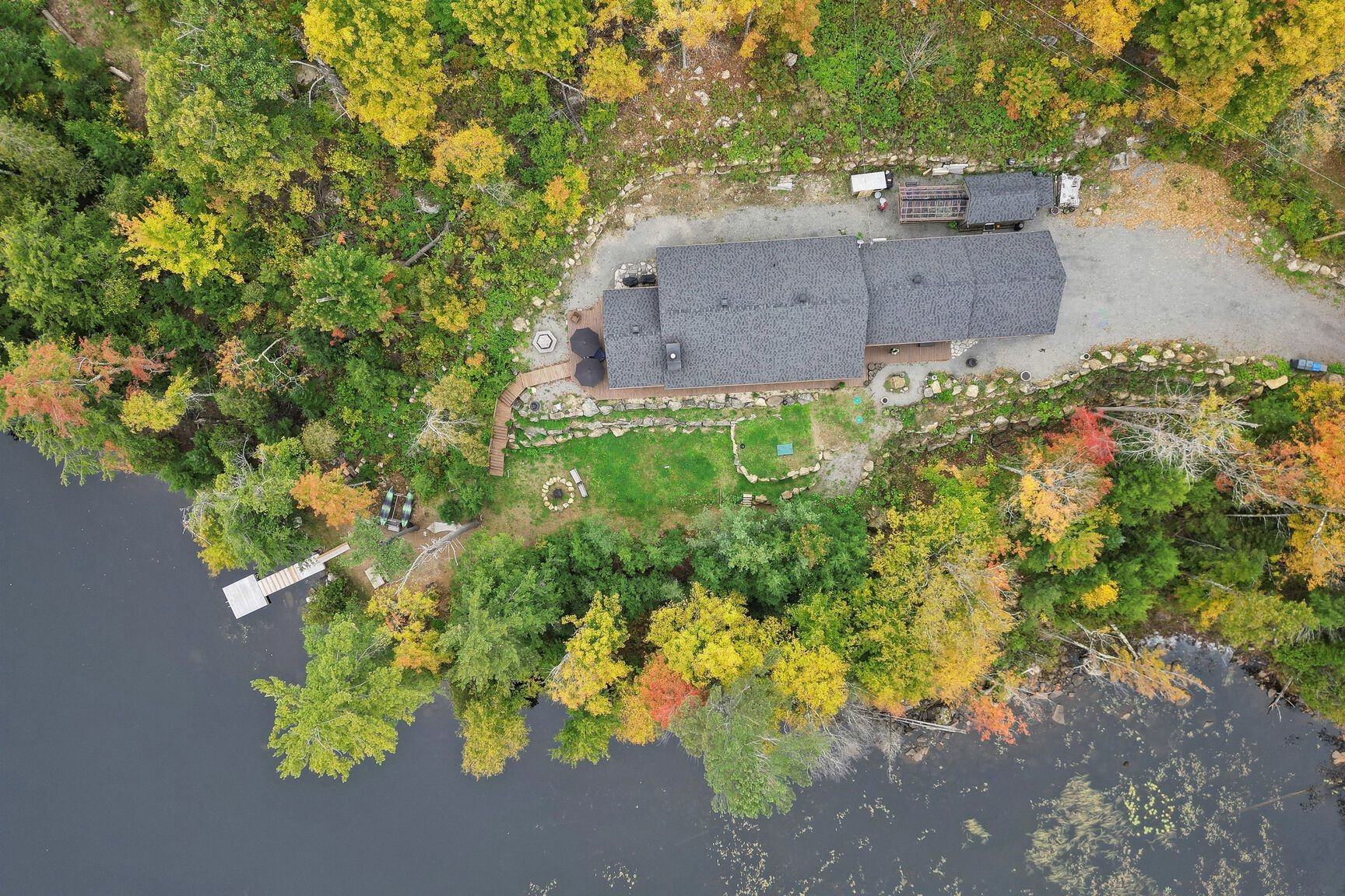 Photo aérienne - 2 Route 329, Gore, QC - Outdoor With Body Of Water With View