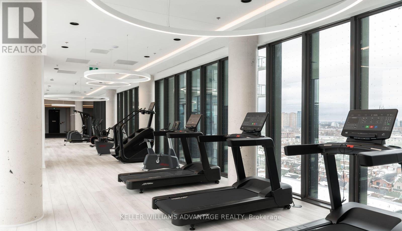 2407 - 10 Graphophone Grove, Toronto, ON - Indoor Photo Showing Gym Room