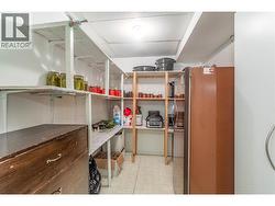 Extra storage in basement. -