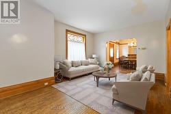 Room is virtually staged -