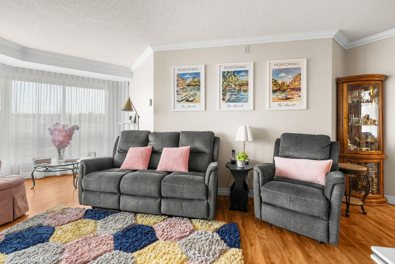 Living room - 405-6545 Rue St-Laurent, Lévis (Desjardins), QC - Indoor Photo Showing Living Room