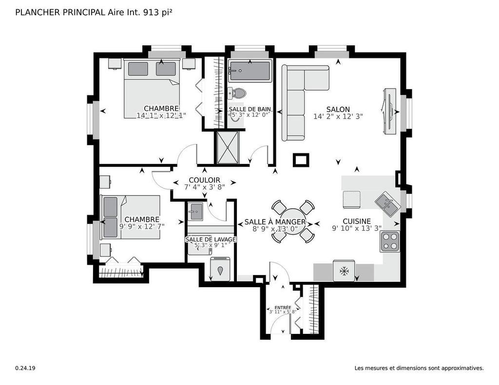 Plan (croquis) - 1A-320 Boul. Laird, Mont-Royal, QC - Other