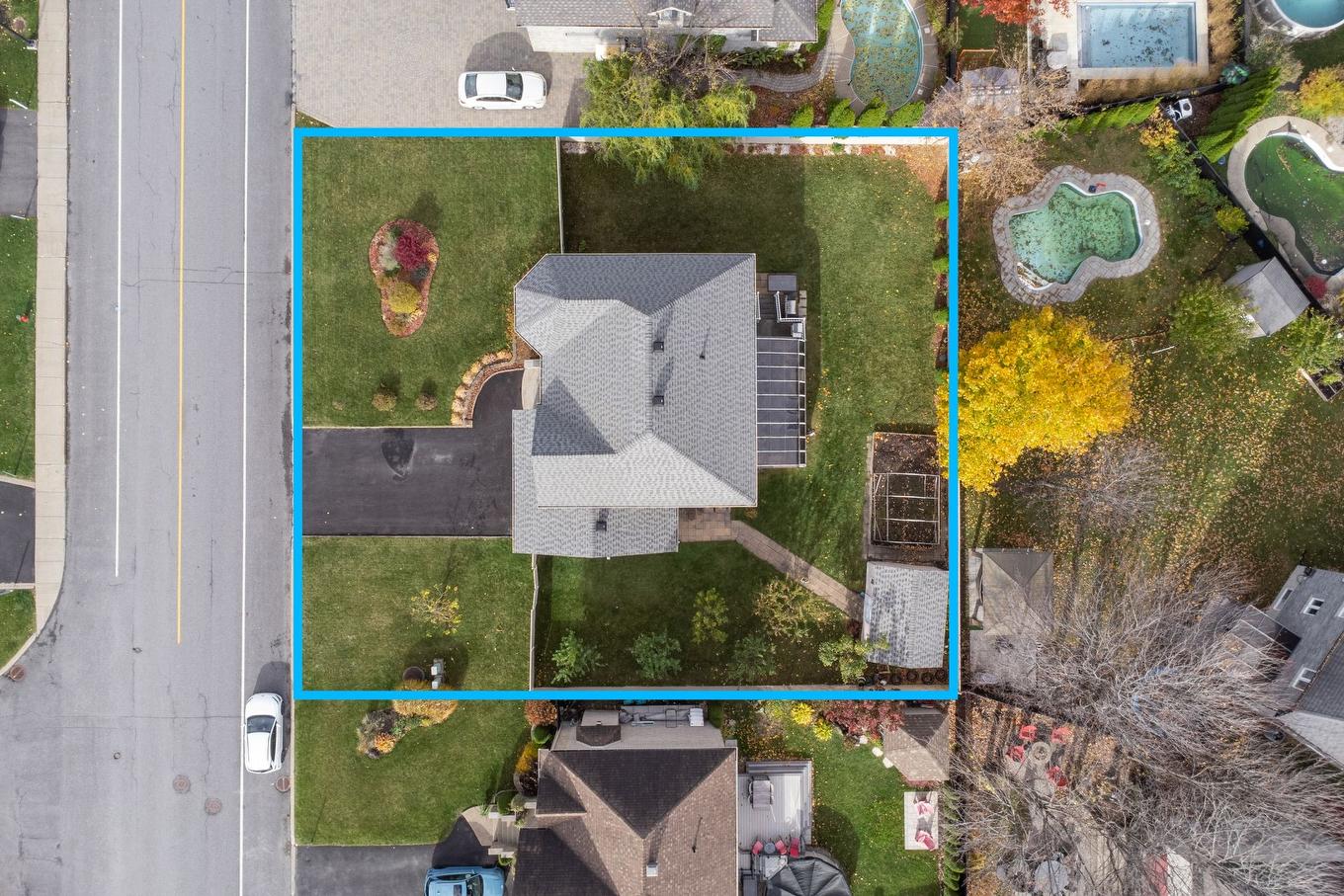 Aerial photo - 263 Rue Des Échevins, Saint-Jean-Sur-Richelieu, QC -