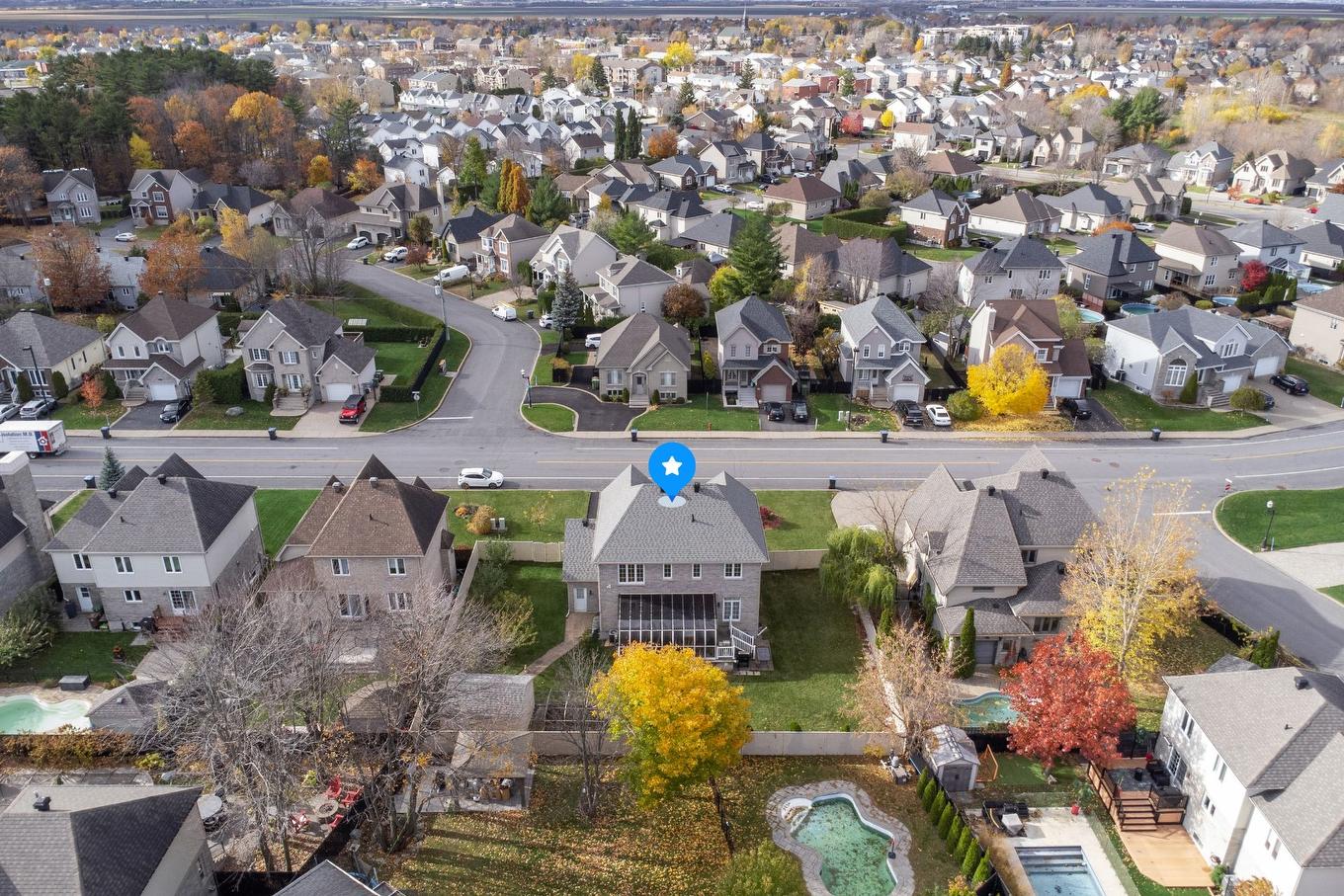 Aerial photo - 263 Rue Des Échevins, Saint-Jean-Sur-Richelieu, QC - Outdoor With View