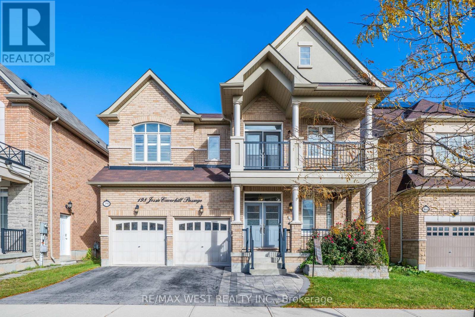 198 Jessie Caverhill Pass, Oakville, ON - Outdoor With Balcony With Facade