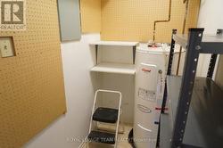 Storage space with water tank -