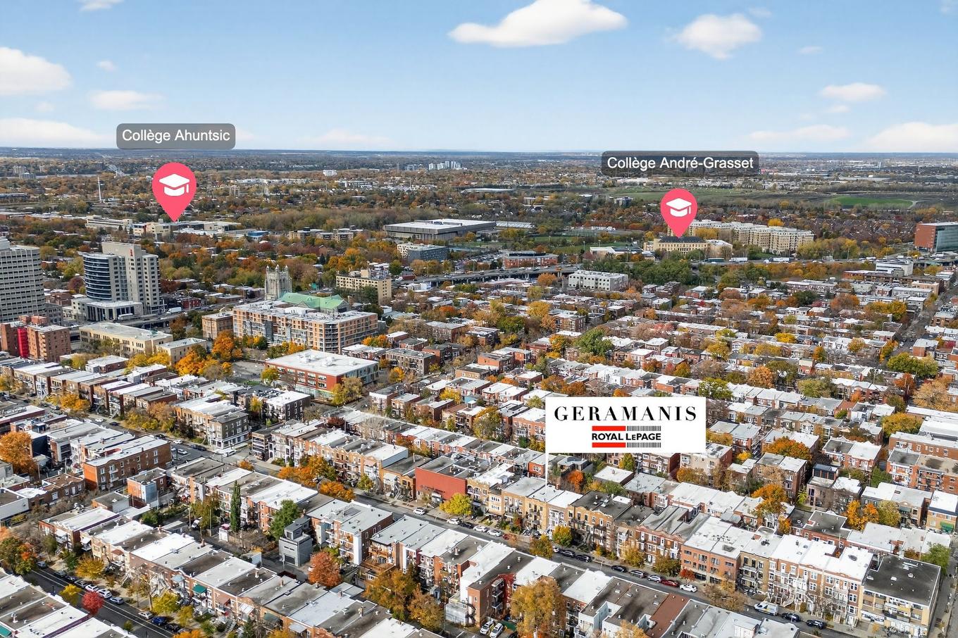 Photo aérienne - 8385 - 8389 Rue St-Denis, Montréal (Villeray/Saint-Michel/Parc-Extension), QC - Outdoor With View