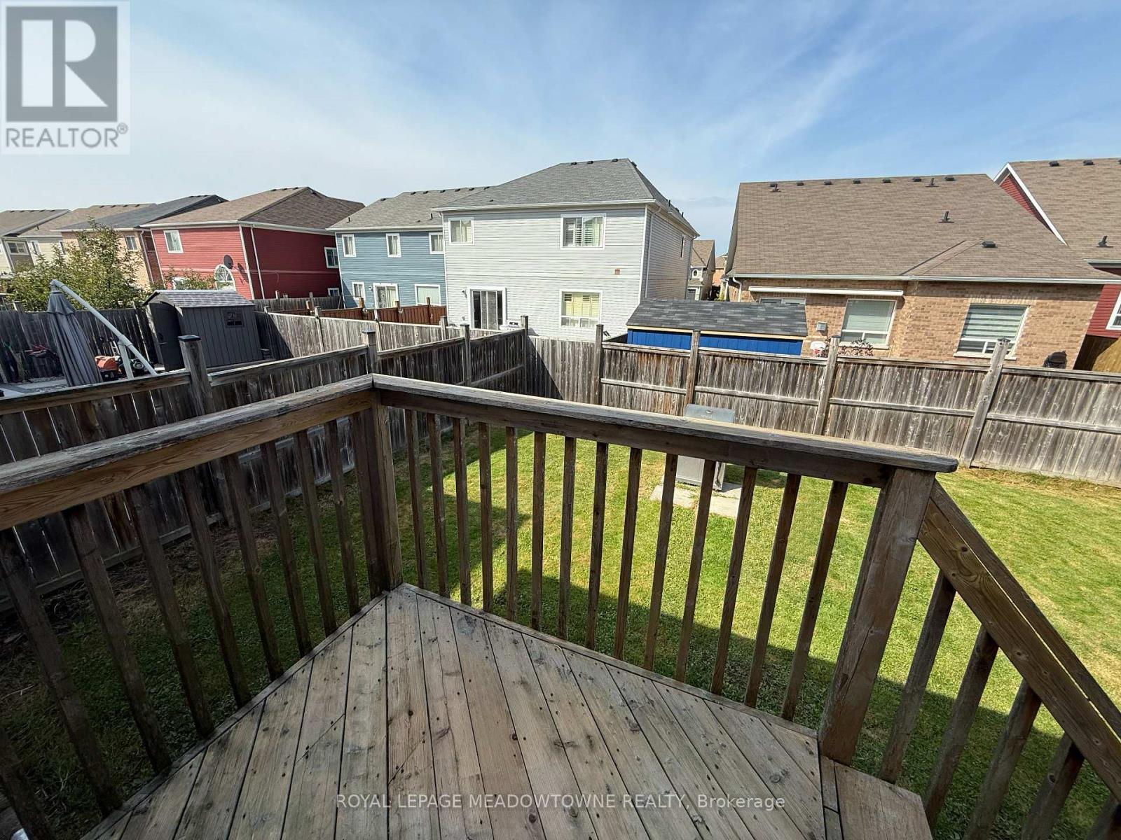 Deck overlooking backyard - 543 Wansbrough Way, Shelburne, ON - Outdoor With Deck Patio Veranda With Exterior