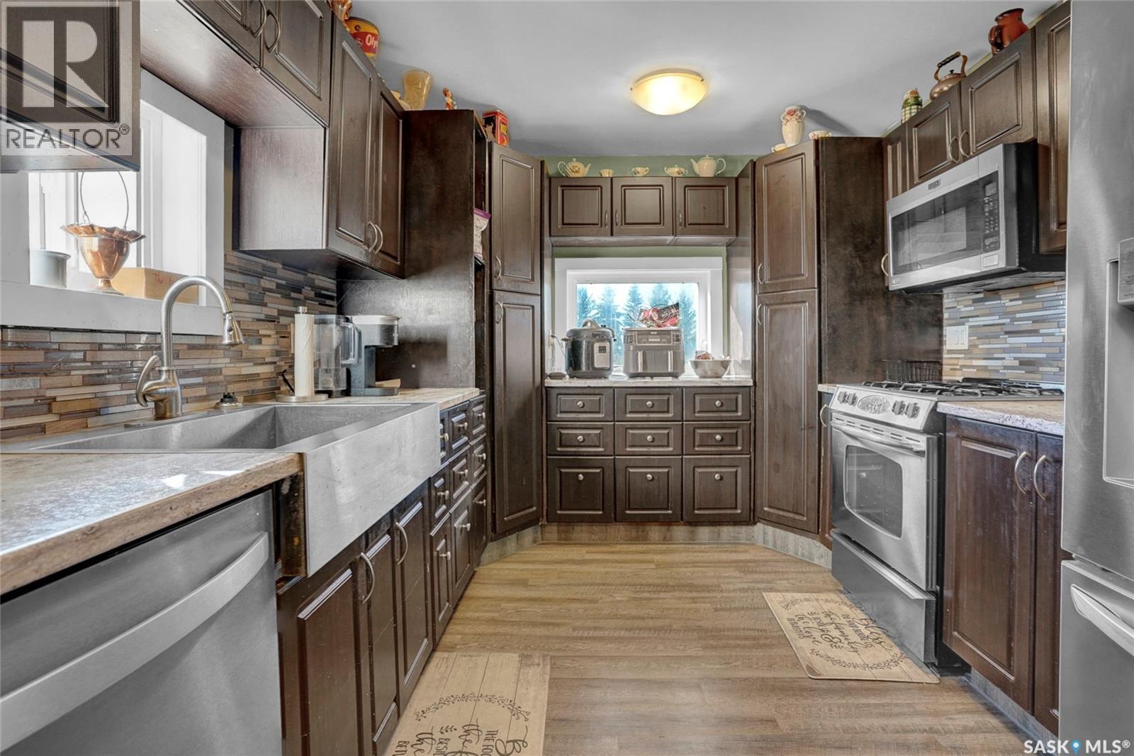 26 Main Street, Marquis, SK - Indoor Photo Showing Kitchen With Double Sink