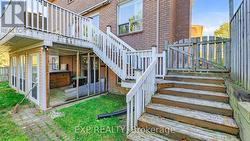 Outside access to back and hot tub -