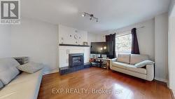 Sitting room with gas fireplace -