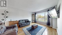 Living room with picture window. -