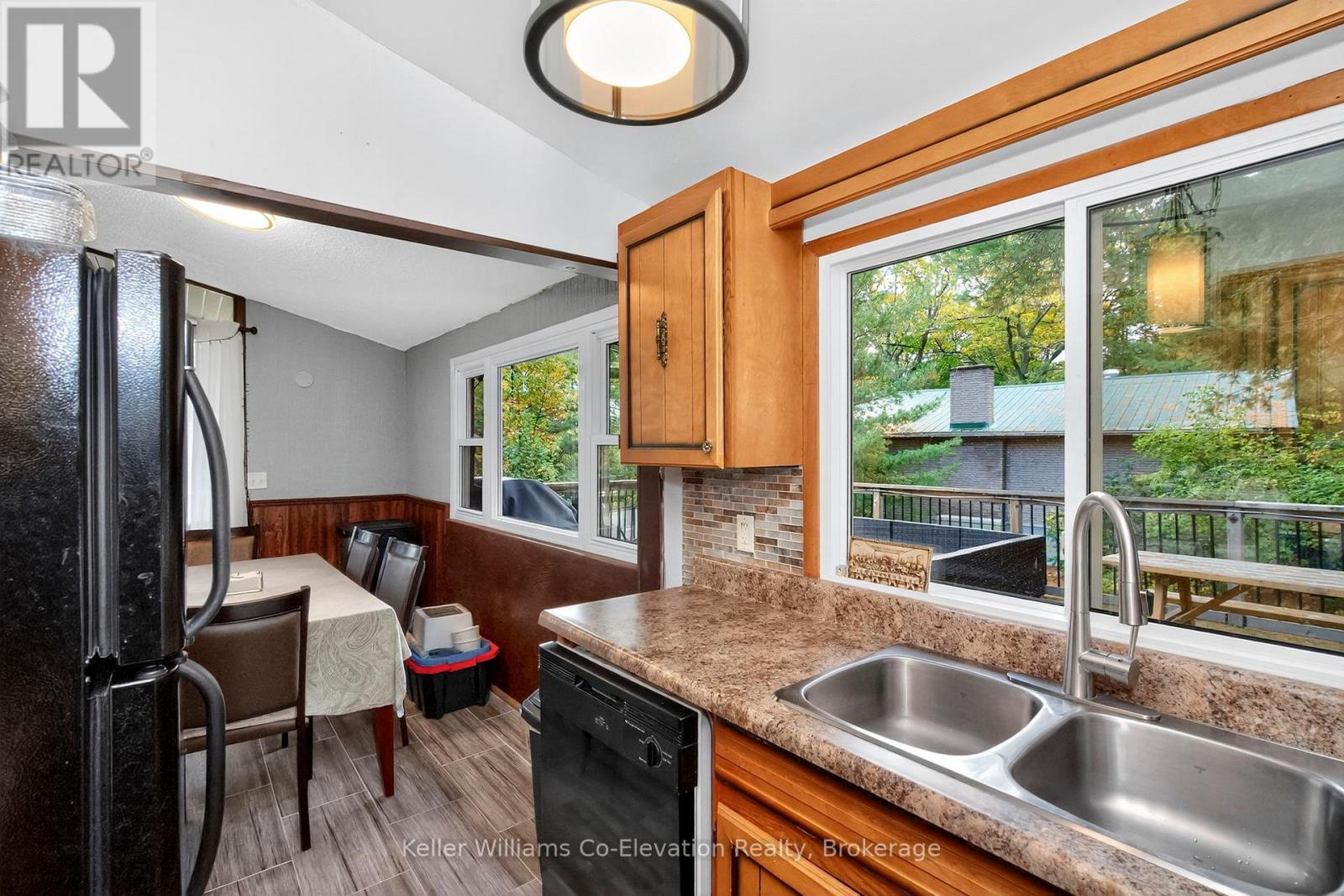 1950 Champlain Road, Tiny, ON - Indoor Photo Showing Kitchen With Double Sink