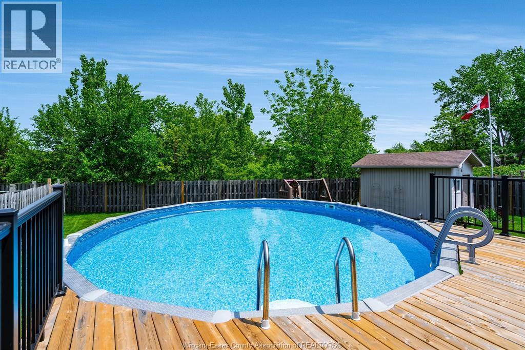 171 Sturgeon Meadows, Leamington, ON - Outdoor With Above Ground Pool With Deck Patio Veranda With Backyard