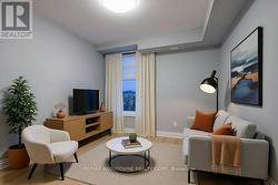 Virtually staged bedroom -