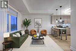 Virtually staged Living room -