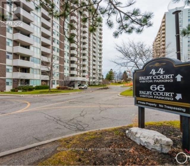207 - 44 Falby Court, Ajax, ON - Outdoor With Balcony With Facade