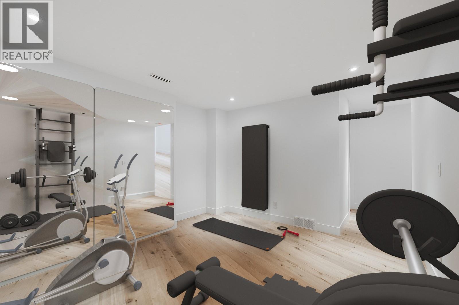 Virtually Staged - 1122 Pearcy Court, Kelowna, BC - Indoor Photo Showing Gym Room