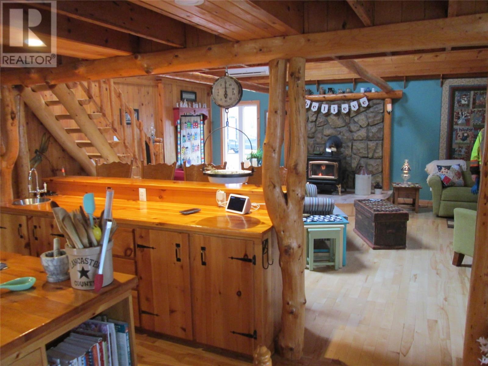 100 Sandy Point Road, Norris Arm, NL - Indoor With Fireplace