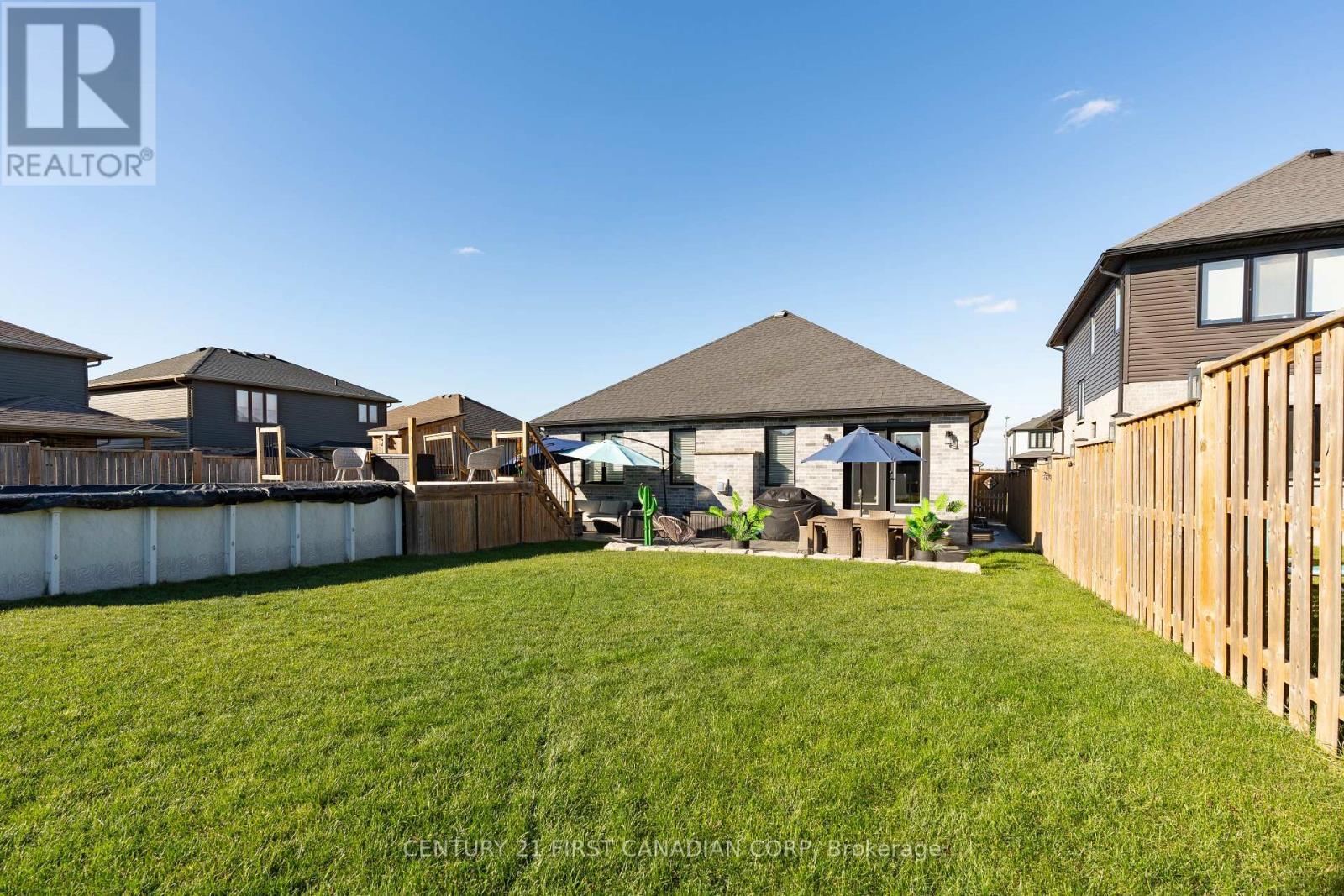 191 Gilmour Drive, Lucan Biddulph (Lucan), ON - Outdoor With Above Ground Pool With Backyard