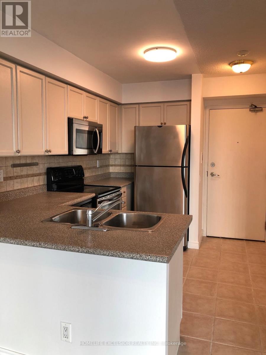 1205 - 30 Harrison Garden Boulevard, Toronto, ON - Indoor Photo Showing Kitchen With Double Sink