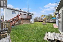 Completely fenced backyard -