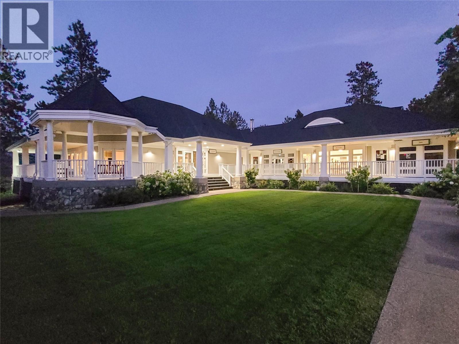 resident amenities include, auditorium for family events, woodworking shop, pottery shop and art shop - 3897 Gallaghers Grange, Kelowna, BC - Outdoor With Deck Patio Veranda With Facade