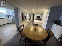 Basement living area -