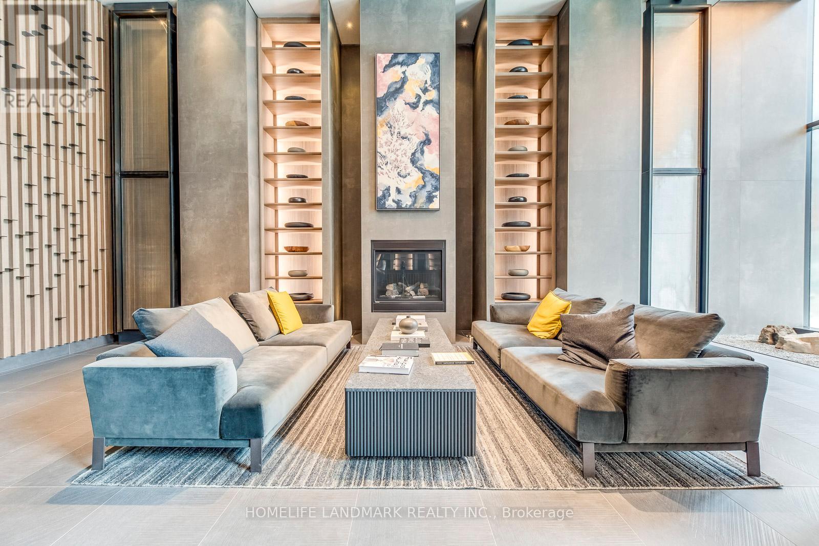 4103 - 55 Charles Street E, Toronto, ON - Indoor With Fireplace