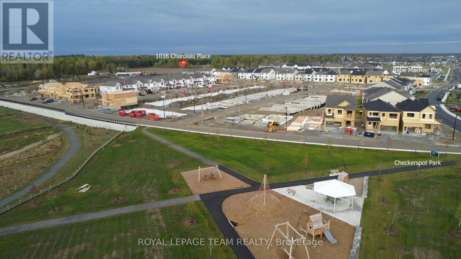 1038 Charolais Place - & CheckerSpot Park - 1038 Charolais Place, Ottawa, ON - Outdoor With View