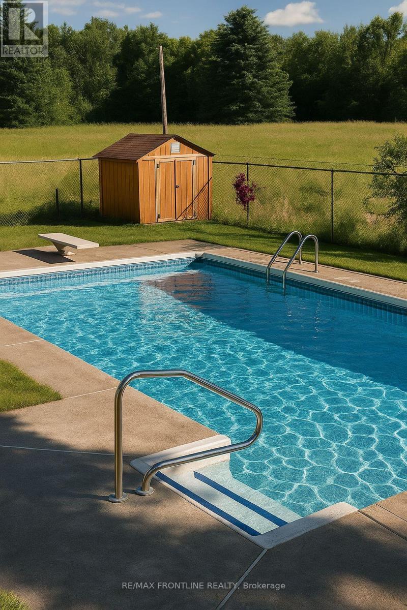 Pool requires a new liner - 299 Mcguire Road, Montague, ON - Outdoor With In Ground Pool