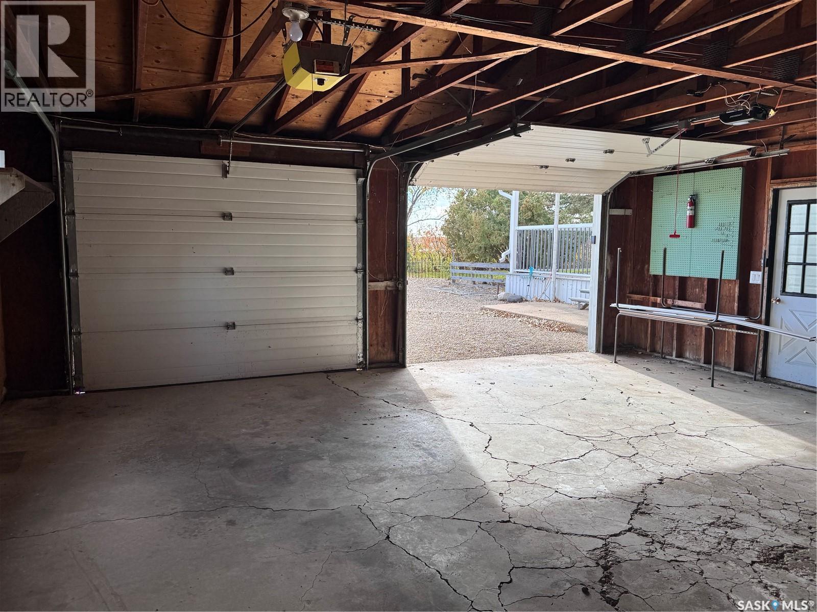 Kuntz Acreage, Macoun, SK - Indoor Photo Showing Garage