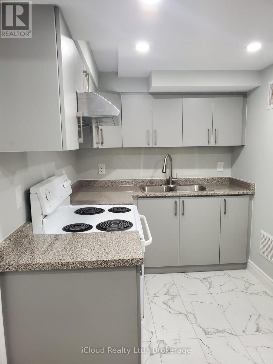 Bsmt - 40 Brower Court, Brampton, ON - Indoor Photo Showing Kitchen With Double Sink