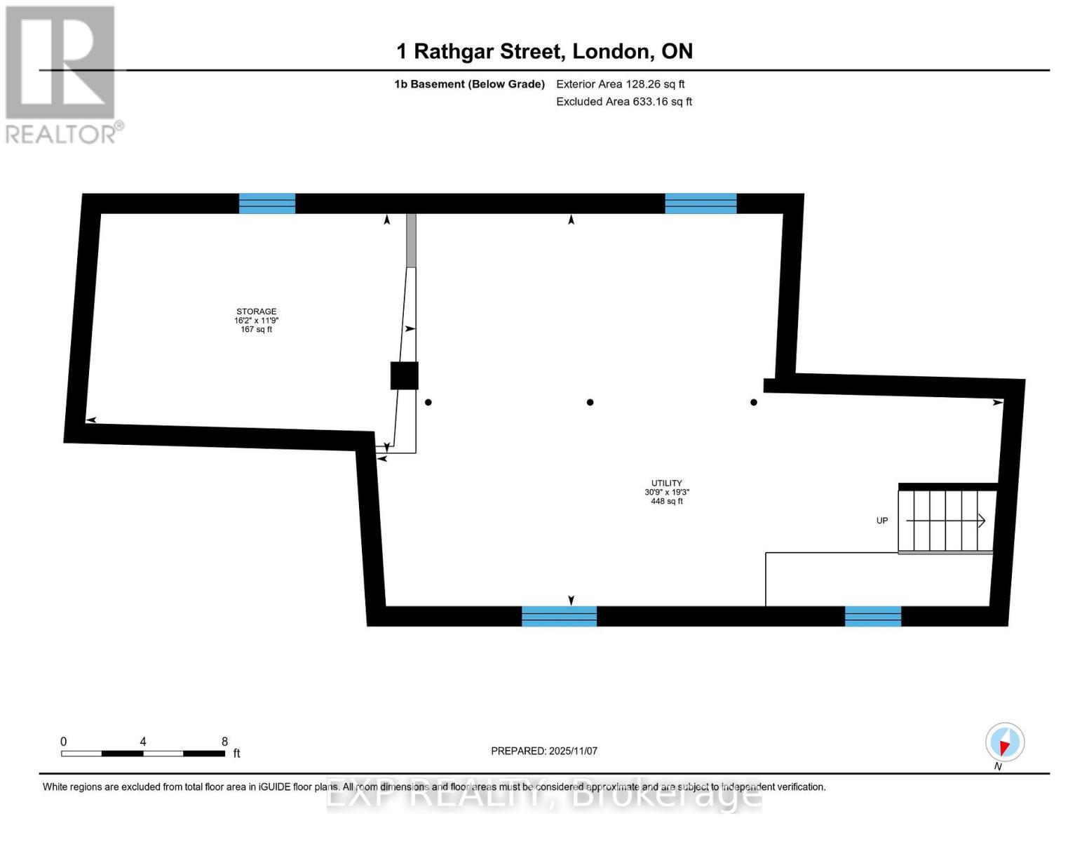 Unit 1B Basement Floor Plan - 1 Rathgar Street, London East (East L), ON - Other