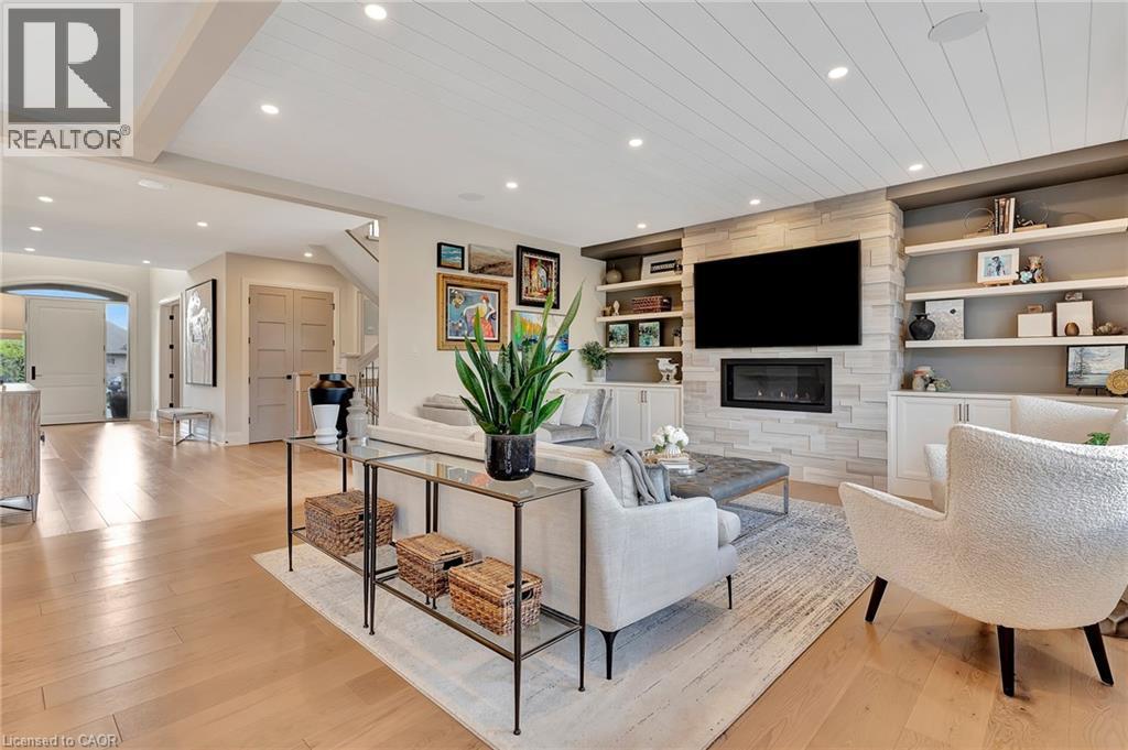 912 Fall Harvest Court, Kitchener, ON - Indoor Photo Showing Other Room With Fireplace