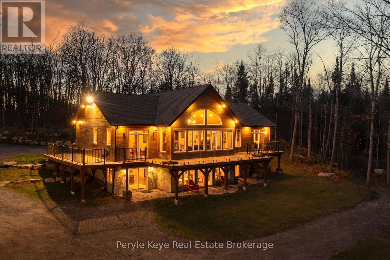 Custom Home Built in 2018 - 3191 Hwy 518 Highway E, Kearney, ON - Outdoor With Deck Patio Veranda