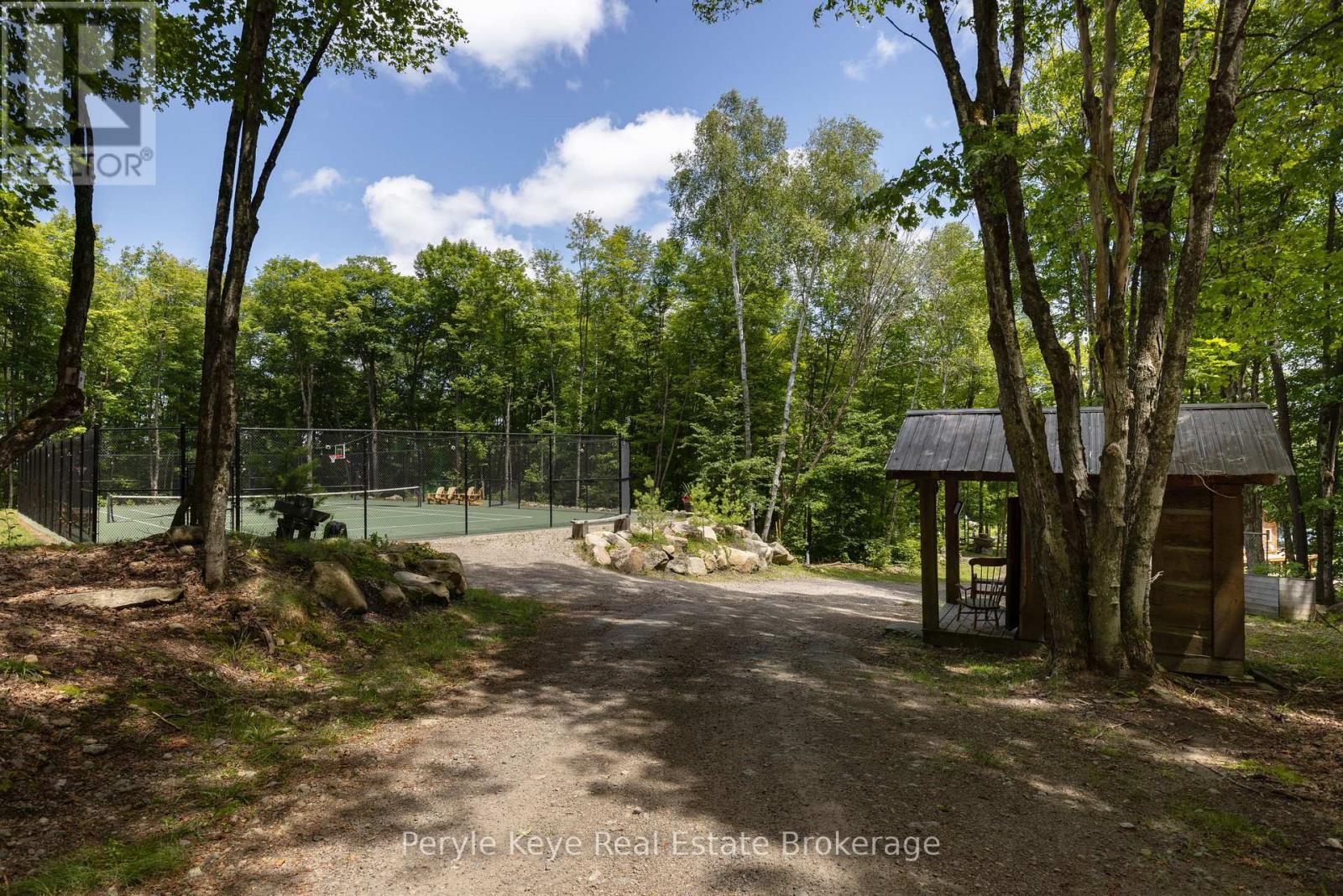 Professional Tennis Court, Pickleball, Basketball - 3191 Hwy 518 Highway E, Kearney, ON - Outdoor With View