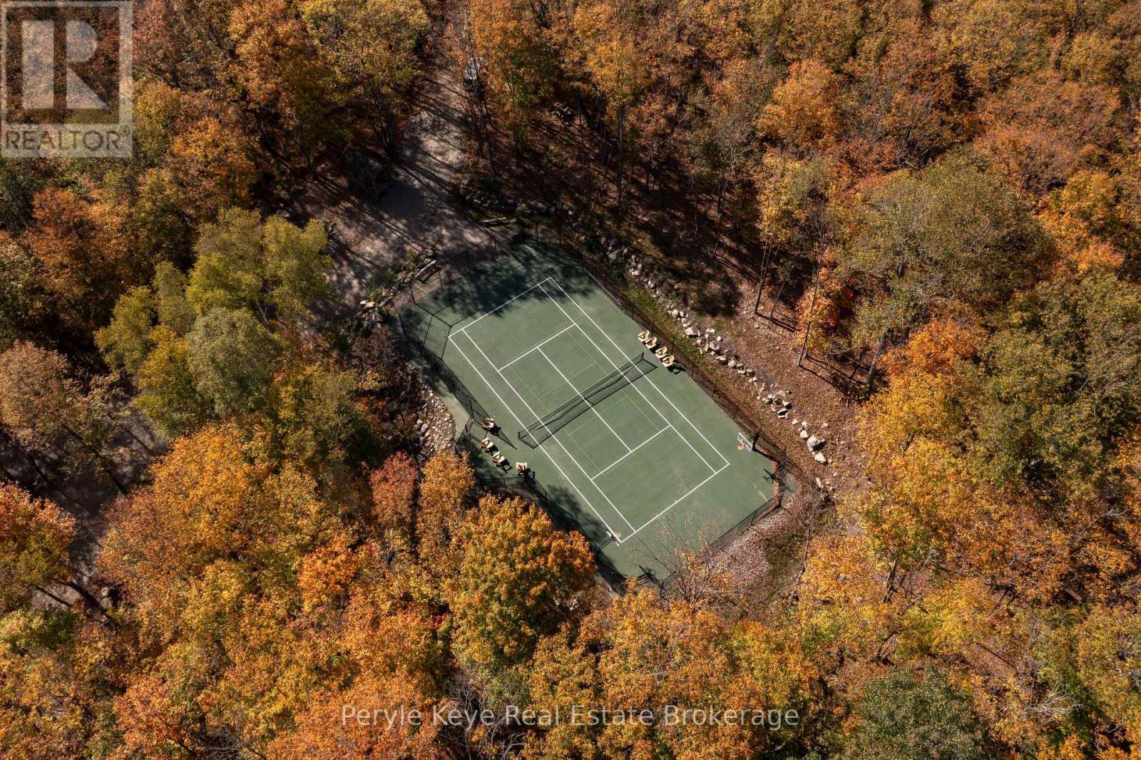 Professional Tennis Court - 3191 Hwy 518 Highway E, Kearney, ON - Outdoor With View