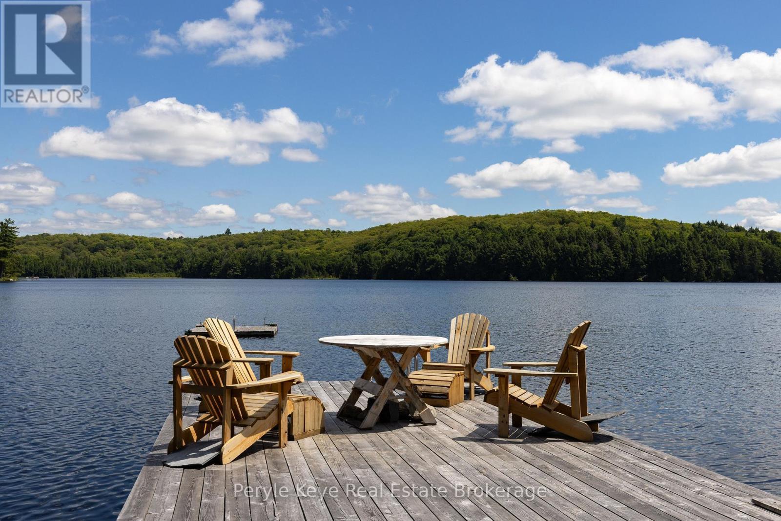 Diving Depth off Dock - 3191 Hwy 518 Highway E, Kearney, ON - Outdoor With Body Of Water With Deck Patio Veranda With View