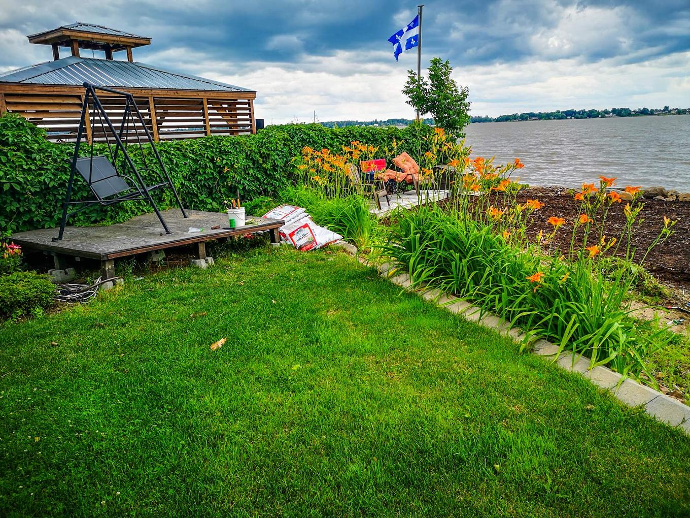 Backyard - 30 Rue Paquette, Grenville-Sur-La-Rouge, QC - Outdoor With Body Of Water