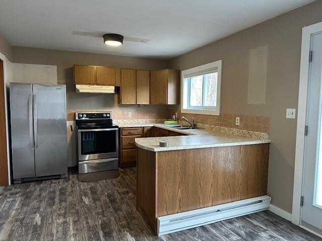 113 Centennial Drive, Schreiber, ON - Indoor Photo Showing Kitchen With Double Sink