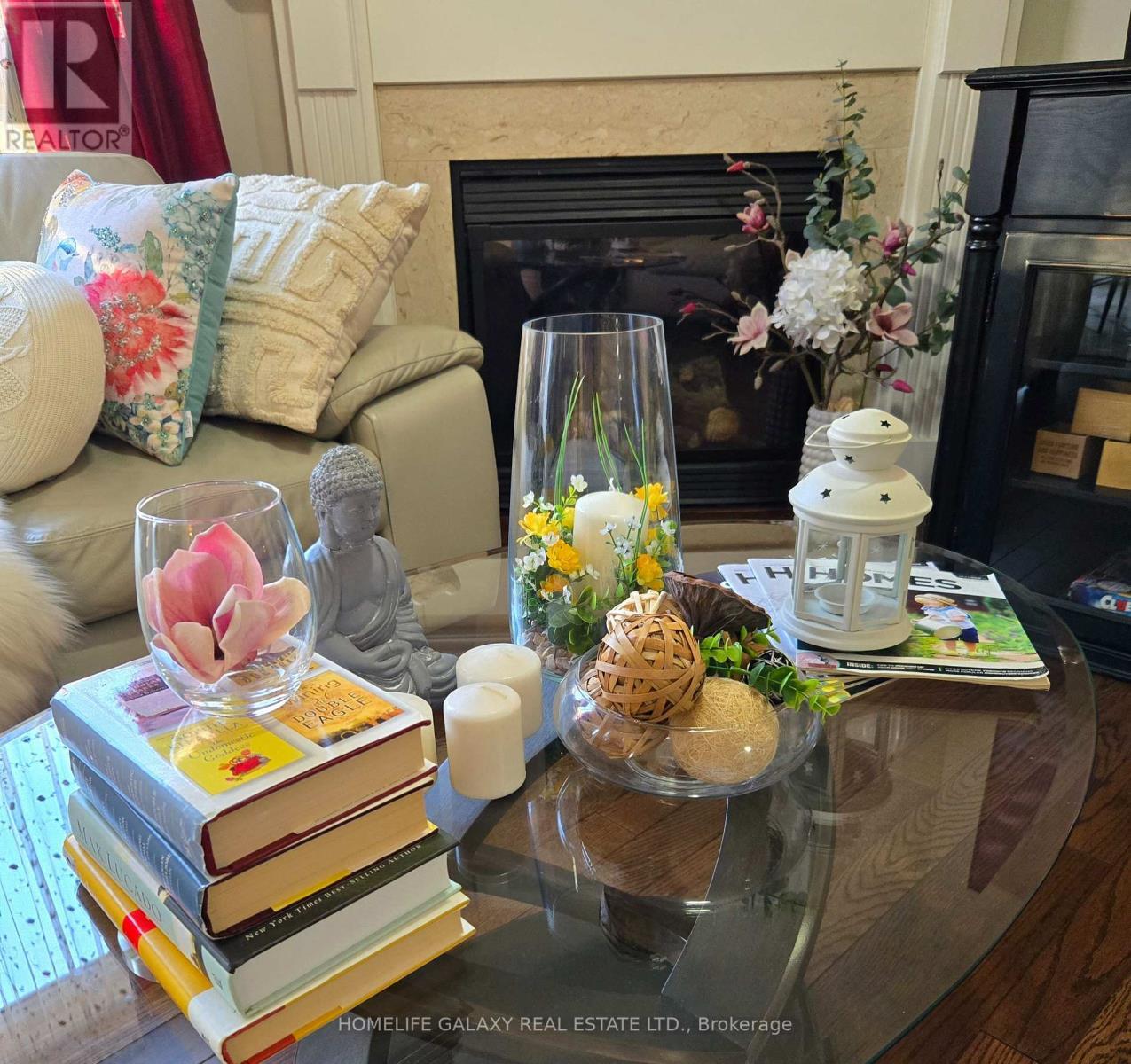 69 Crown Victoria Drive, Brampton, ON - Indoor Photo Showing Living Room With Fireplace