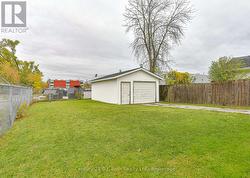 Spacious yard with garage -