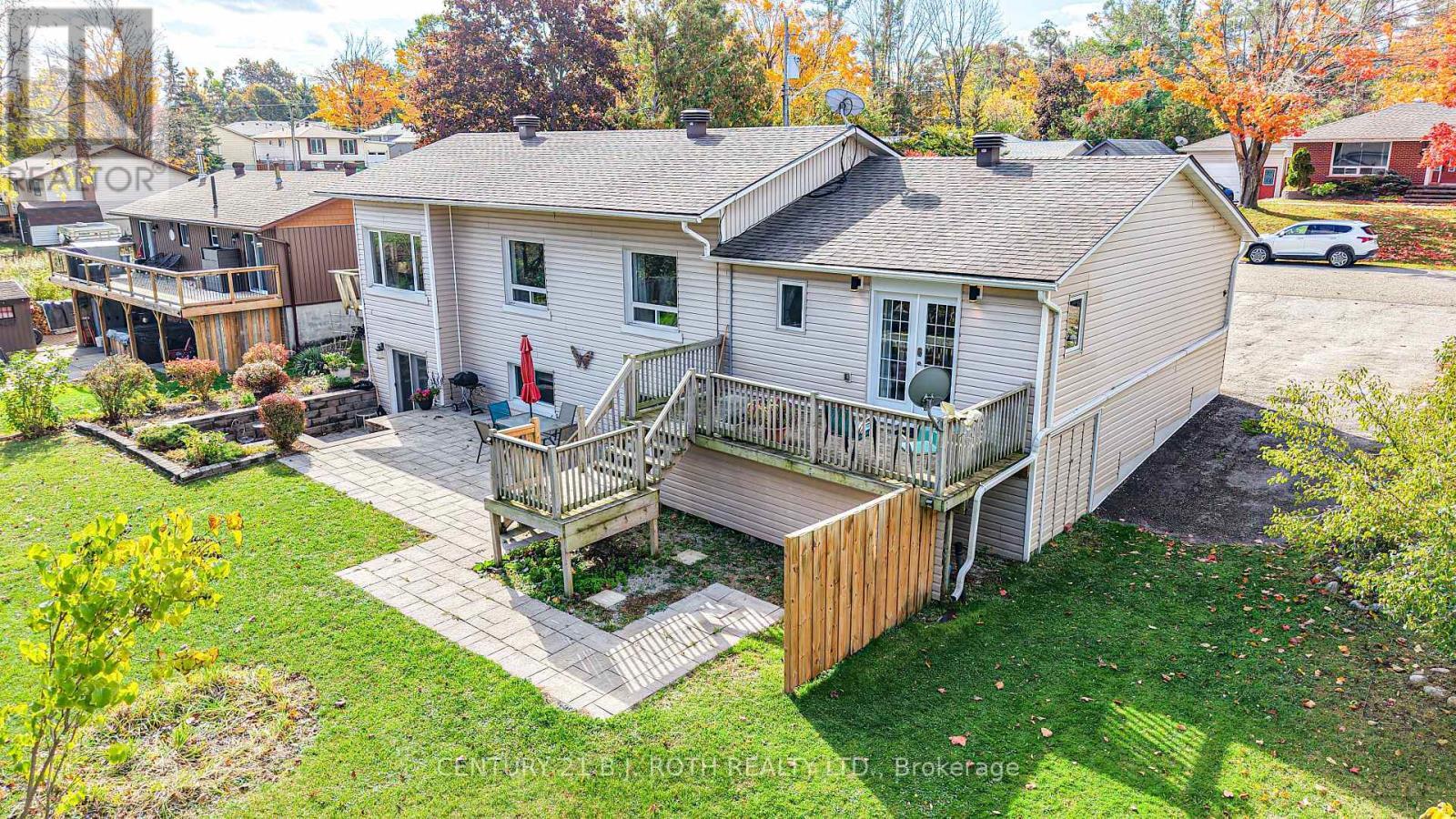 Rear View, Walk out from both units - 16 First Street, Orillia, ON - Outdoor With Deck Patio Veranda