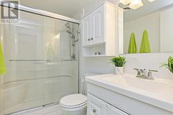 Updated bath with walk-in shower -