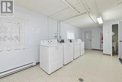 Bright common laundry area -