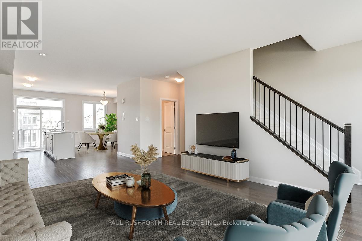 Virtually Staged-Living Room - 818 Everbloom Lane, Ottawa, ON - Indoor Photo Showing Living Room