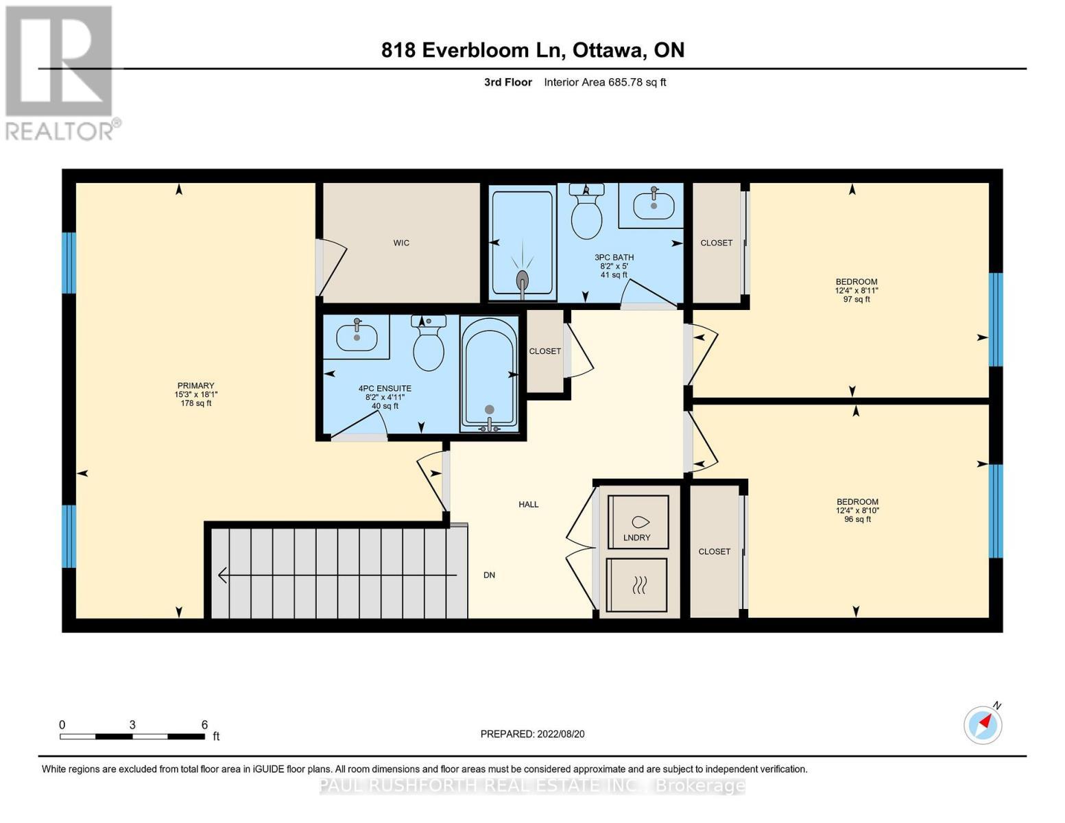 Floor Plan-Third Level - 818 Everbloom Lane, Ottawa, ON - Other